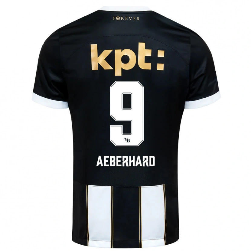 Danxen Kinderen Ben Aeberhard #9 Zwart Wit Uitshirt Uittenue 2025/26 T-Shirt België