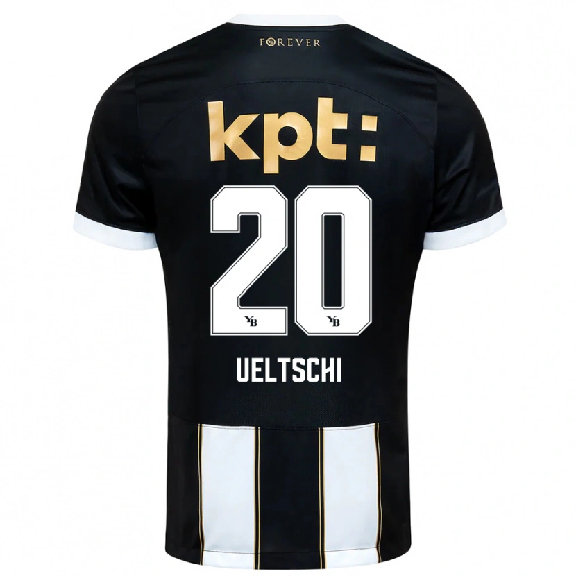 Danxen Kinderen Rilana Ueltschi #20 Zwart Wit Uitshirt Uittenue 2025/26 T-Shirt België
