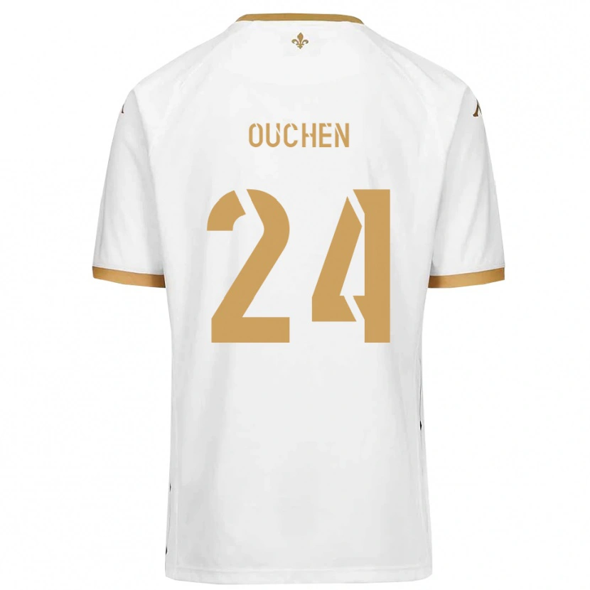 Danxen Kinderen Ali Ouchen #24 Wit Goud Uitshirt Uittenue 2025/26 T-Shirt België