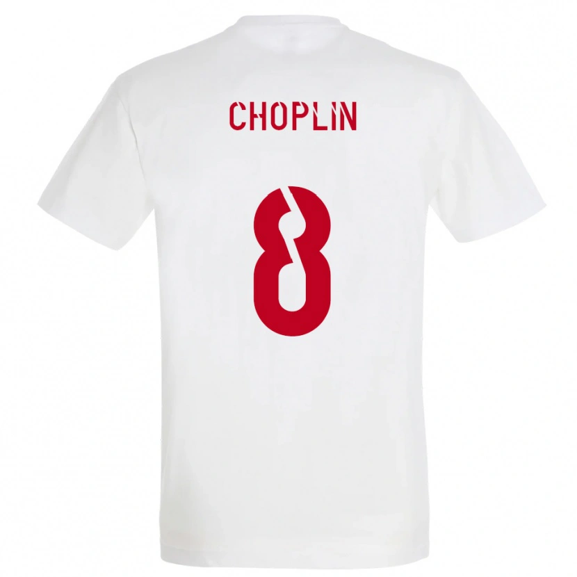 Danxen Kinderen Romain Choplin #8 Wit Rood Geel Uitshirt Uittenue 2025/26 T-Shirt België