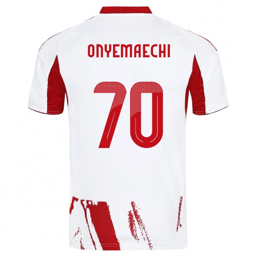 Danxen Kinderen Bruno Onyemaechi #70 Wit Rood Uitshirt Uittenue 2025/26 T-Shirt België