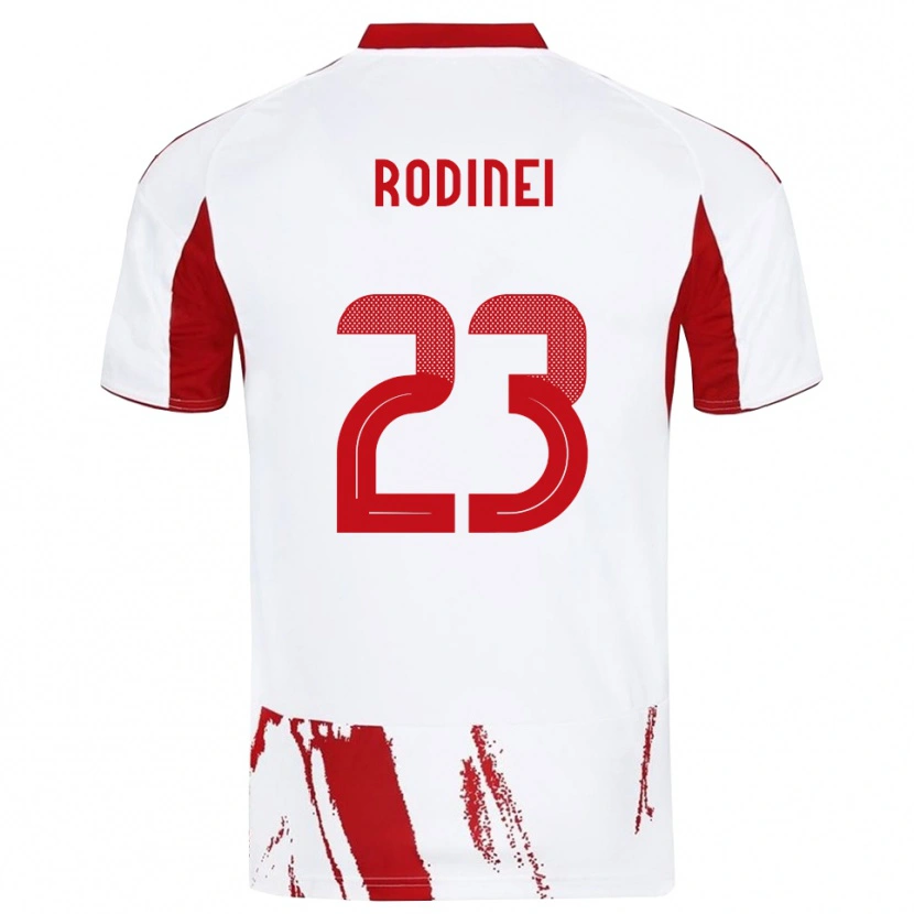 Danxen Kinderen Rodinei #23 Wit Rood Uitshirt Uittenue 2025/26 T-Shirt België