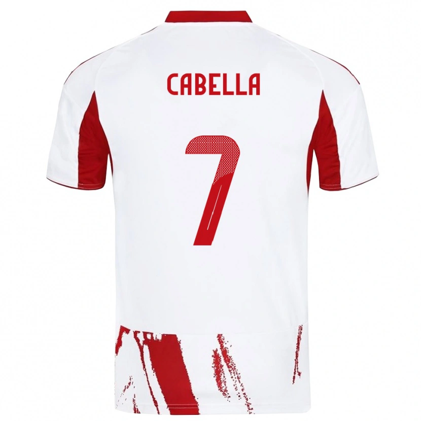 Danxen Kinderen Rémy Cabella #7 Wit Rood Uitshirt Uittenue 2025/26 T-Shirt België