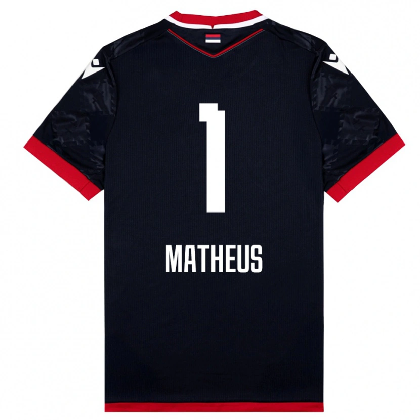 Danxen Kinderen Matheus #1 Zwart Rood Uitshirt Uittenue 2025/26 T-Shirt België
