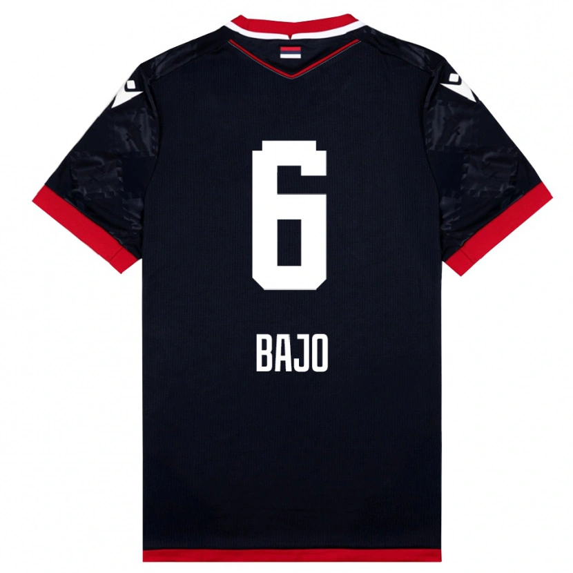 Danxen Kinderen Mahmudu Bajo #6 Zwart Rood Uitshirt Uittenue 2025/26 T-Shirt België