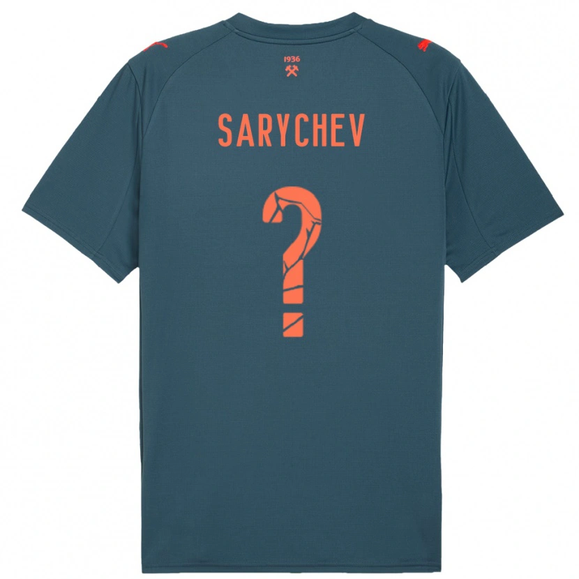 Danxen Kinderen Kirill Sarychev #0 Donkerblauw Rood Uitshirt Uittenue 2025/26 T-Shirt België