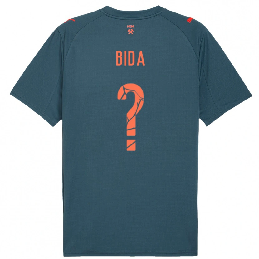 Danxen Kinderen Denys Bida #0 Donkerblauw Rood Uitshirt Uittenue 2025/26 T-Shirt België
