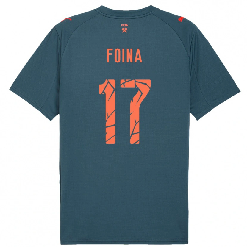 Danxen Kinderen Arseniy Foina #17 Donkerblauw Rood Uitshirt Uittenue 2025/26 T-Shirt België