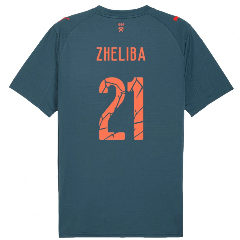 Danxen Kinderen Yan Zheliba #21 Donkerblauw Rood Uitshirt Uittenue 2025/26 T-Shirt België