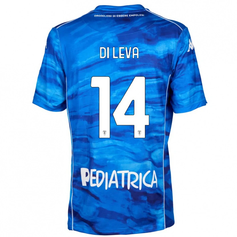 Danxen Heren Vincenzo Di Leva #14 Blauw Wit Thuisshirt Thuistenue 2025/26 T-Shirt België
