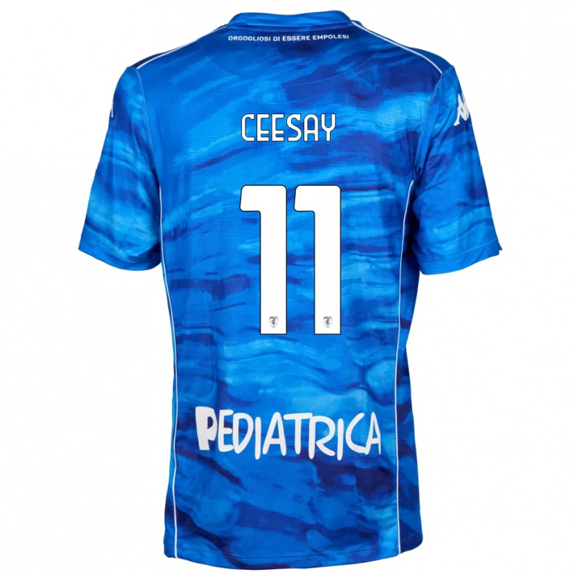 Danxen Heren Joseph Ceesay #11 Blauw Wit Thuisshirt Thuistenue 2025/26 T-Shirt België