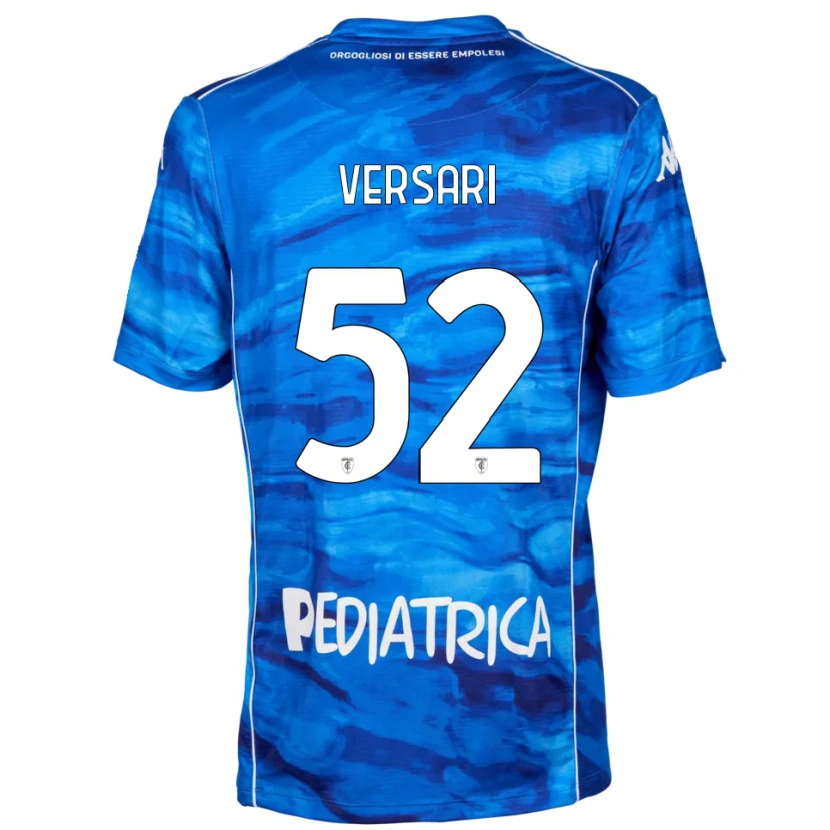 Danxen Heren Francesco Versari #52 Blauw Wit Thuisshirt Thuistenue 2025/26 T-Shirt België