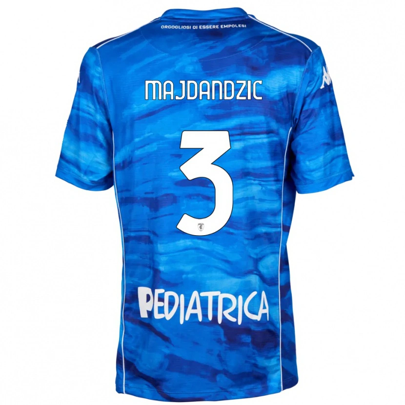 Danxen Heren Patrik Majdandzic #3 Blauw Wit Thuisshirt Thuistenue 2025/26 T-Shirt België