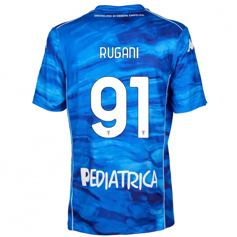 Danxen Heren Tommaso Rugani #91 Blauw Wit Thuisshirt Thuistenue 2025/26 T-Shirt België