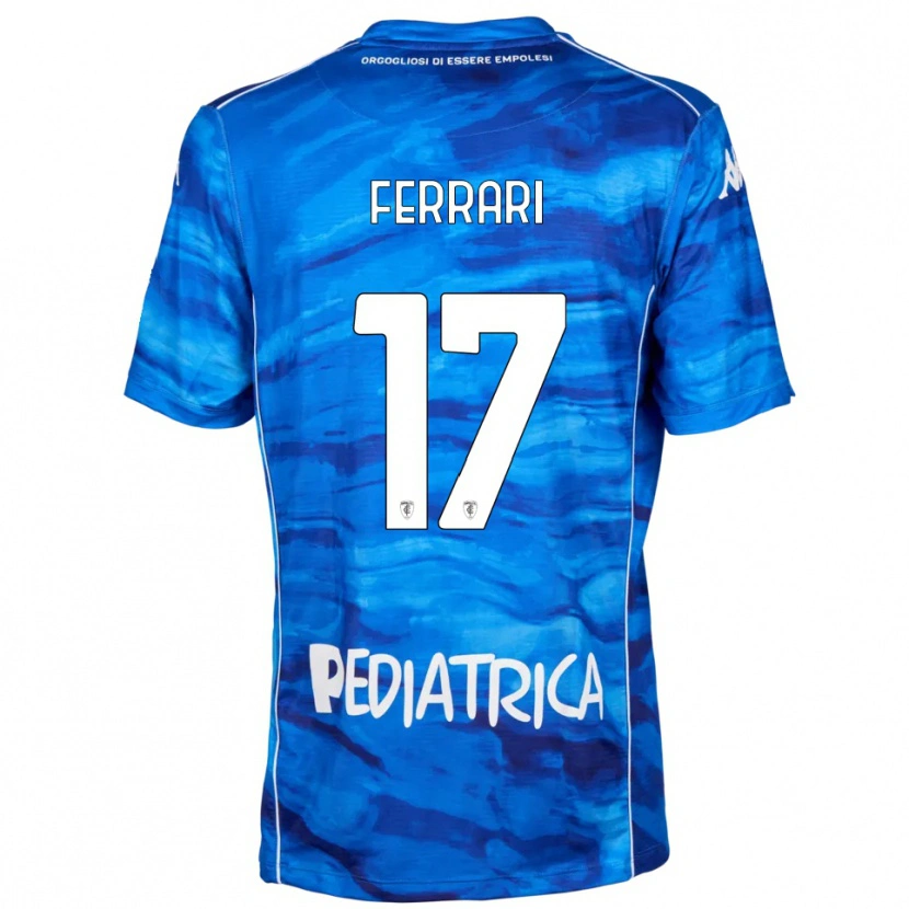 Danxen Heren Romano Ferrari #17 Blauw Wit Thuisshirt Thuistenue 2025/26 T-Shirt België