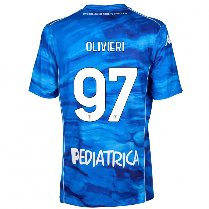 Danxen Heren Alessandro Olivieri #97 Blauw Wit Thuisshirt Thuistenue 2025/26 T-Shirt België