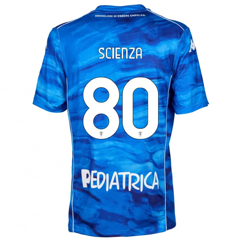 Danxen Heren Michele Scienza #80 Blauw Wit Thuisshirt Thuistenue 2025/26 T-Shirt België