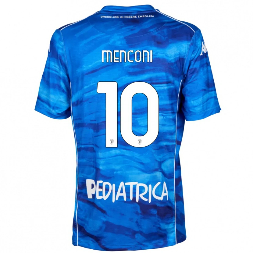 Danxen Heren Simone Menconi #10 Blauw Wit Thuisshirt Thuistenue 2025/26 T-Shirt België