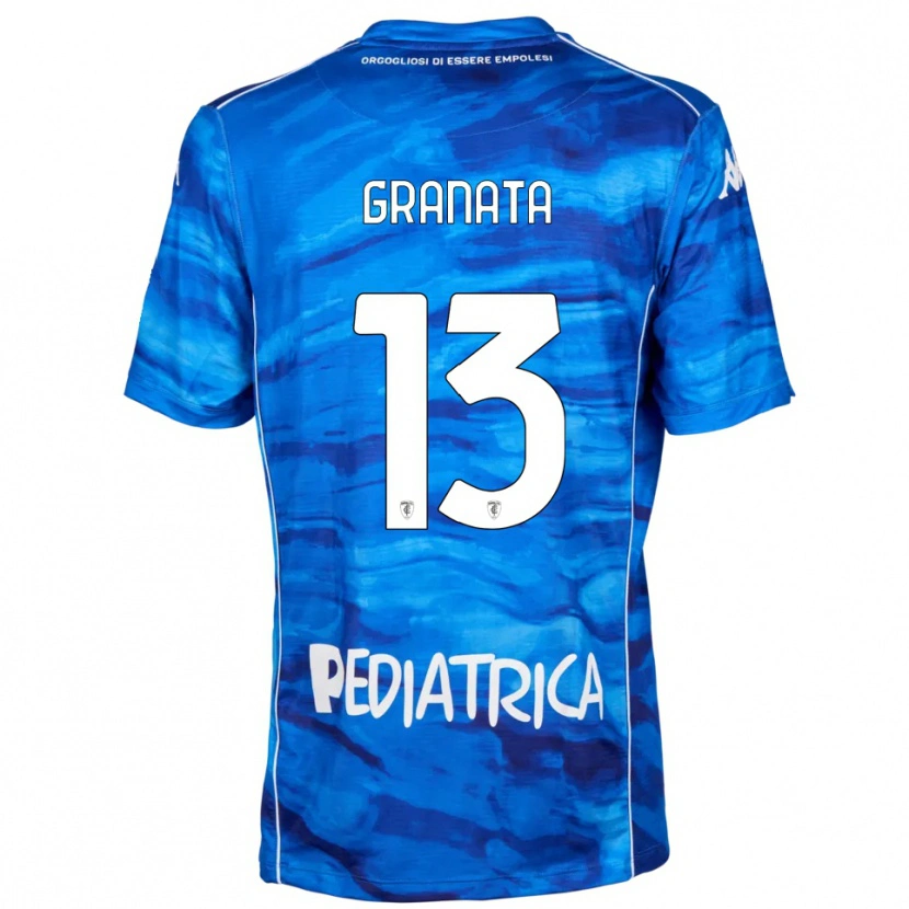 Danxen Heren Giorgio Granata #13 Blauw Wit Thuisshirt Thuistenue 2025/26 T-Shirt België