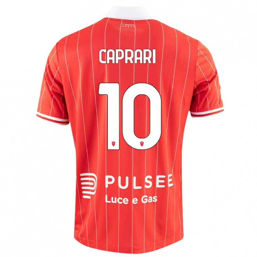 Danxen Heren Gianluca Caprari #10 Rood Wit Thuisshirt Thuistenue 2025/26 T-Shirt België