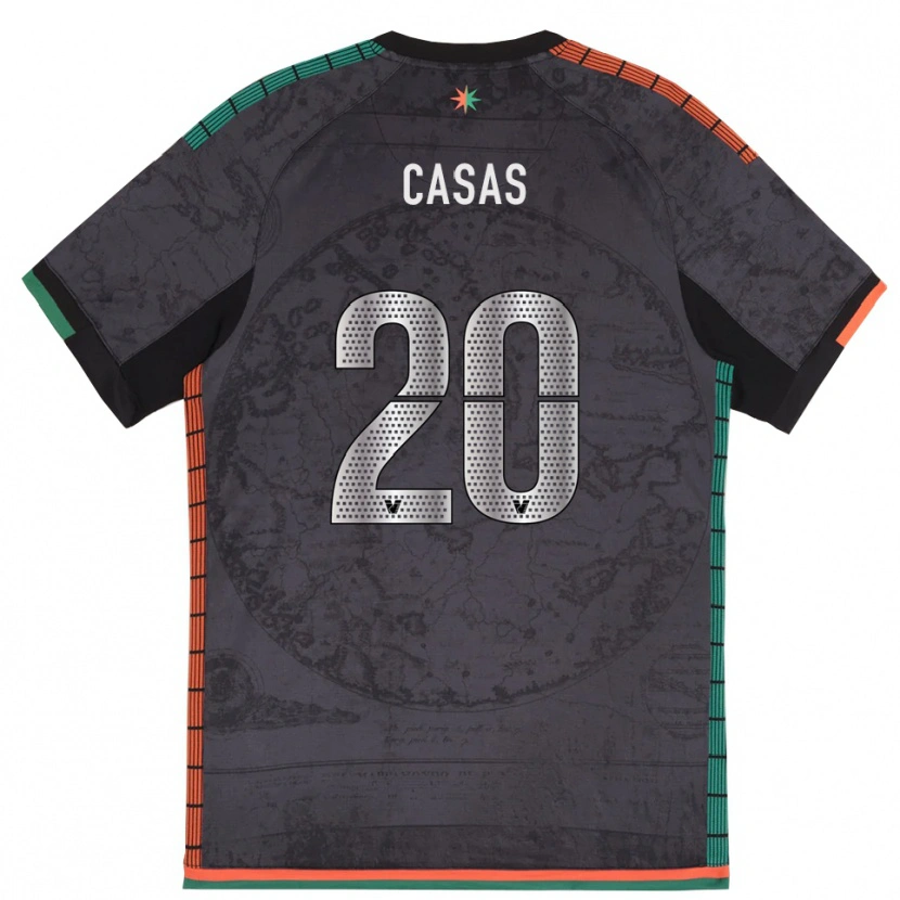Danxen Heren Antonio Casas #20 Donkergrijs Thuisshirt Thuistenue 2025/26 T-Shirt België