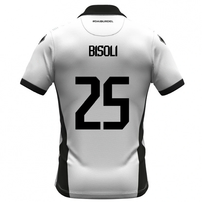 Danxen Heren Dimitri Bisoli #25 Wit Zwart Oranje Thuisshirt Thuistenue 2025/26 T-Shirt België