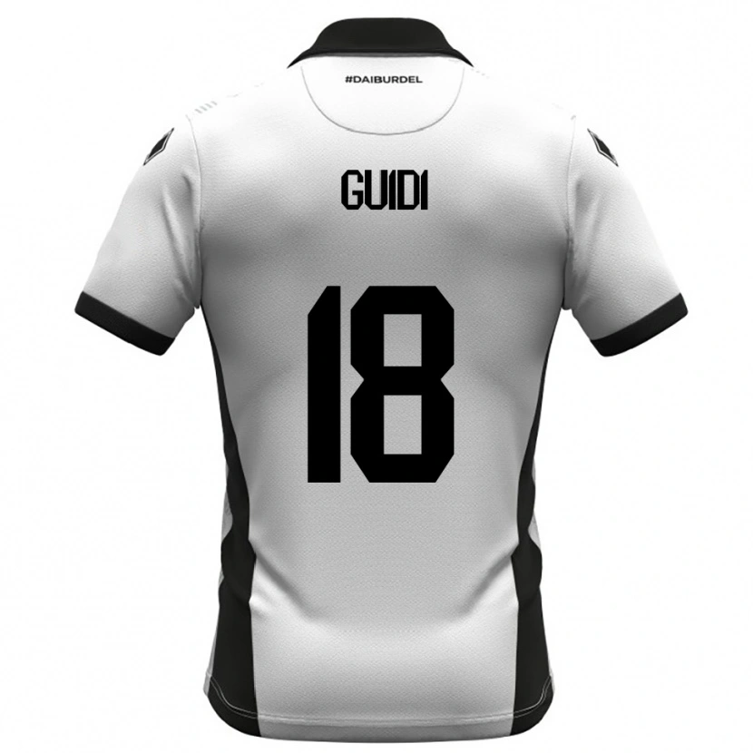 Danxen Heren Matteo Guidi #18 Wit Zwart Oranje Thuisshirt Thuistenue 2025/26 T-Shirt België