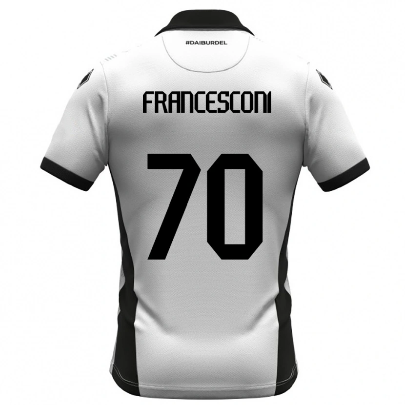Danxen Heren Matteo Francesconi #70 Wit Zwart Oranje Thuisshirt Thuistenue 2025/26 T-Shirt België