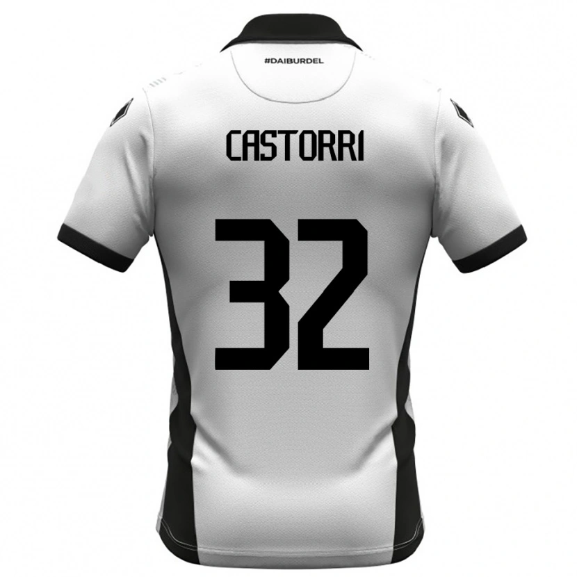 Danxen Heren Gianmarco Castorri #32 Wit Zwart Oranje Thuisshirt Thuistenue 2025/26 T-Shirt België