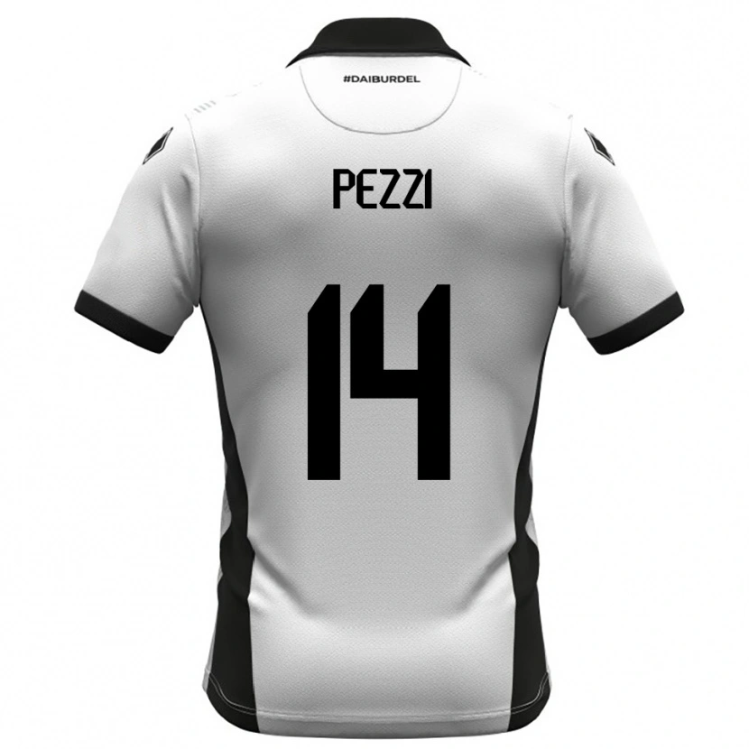Danxen Heren Alessandro Pezzi #14 Wit Zwart Oranje Thuisshirt Thuistenue 2025/26 T-Shirt België