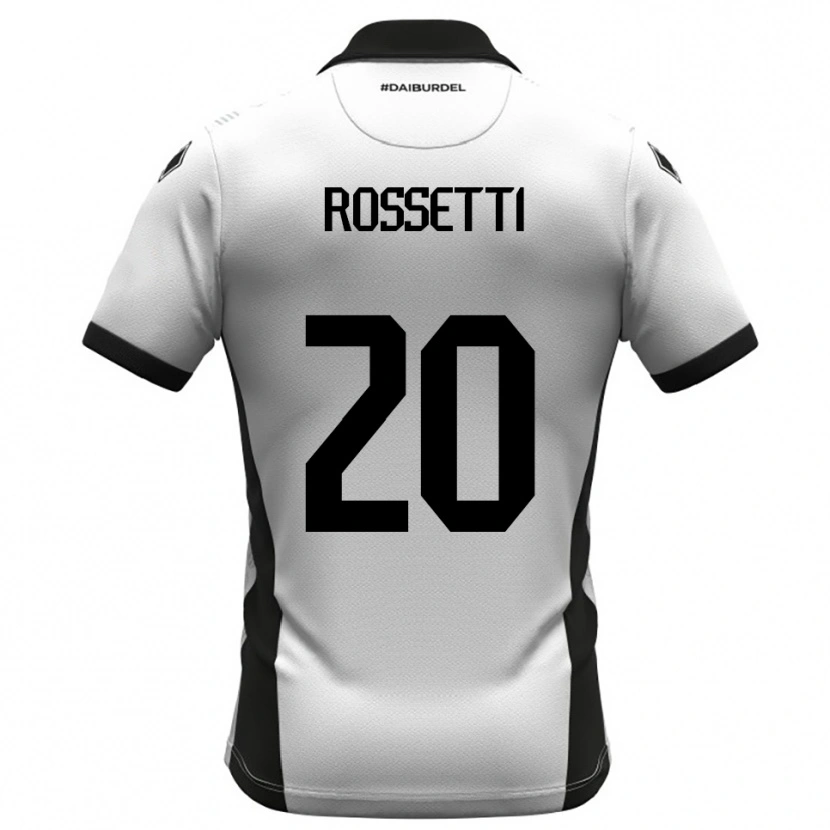 Danxen Heren Maurizio Rossetti #20 Wit Zwart Oranje Thuisshirt Thuistenue 2025/26 T-Shirt België