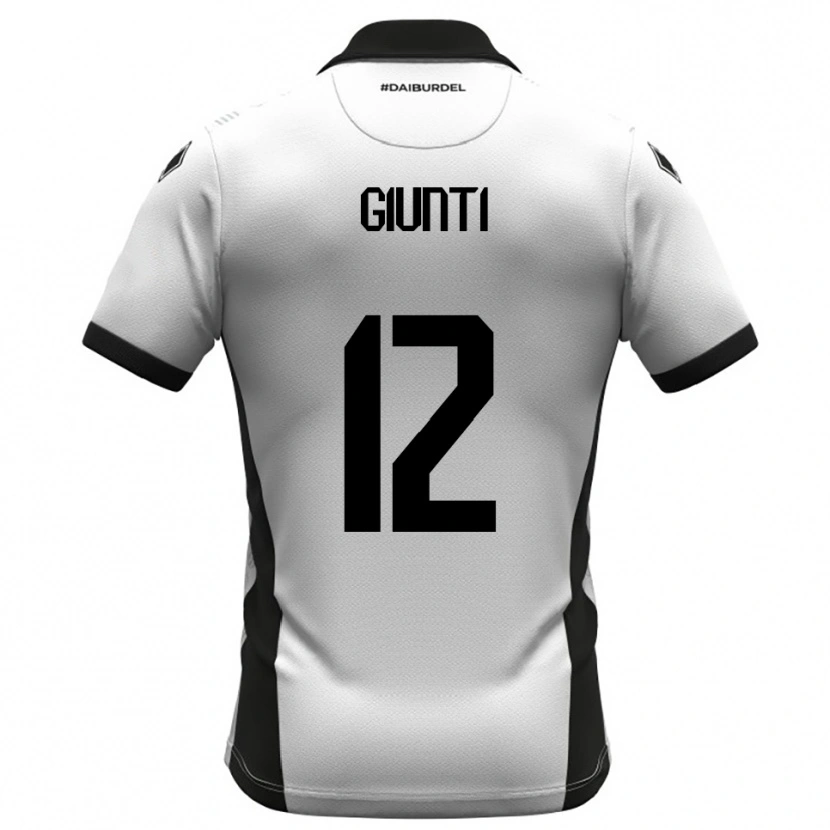 Danxen Heren Alessandro Giunti #12 Wit Zwart Oranje Thuisshirt Thuistenue 2025/26 T-Shirt België