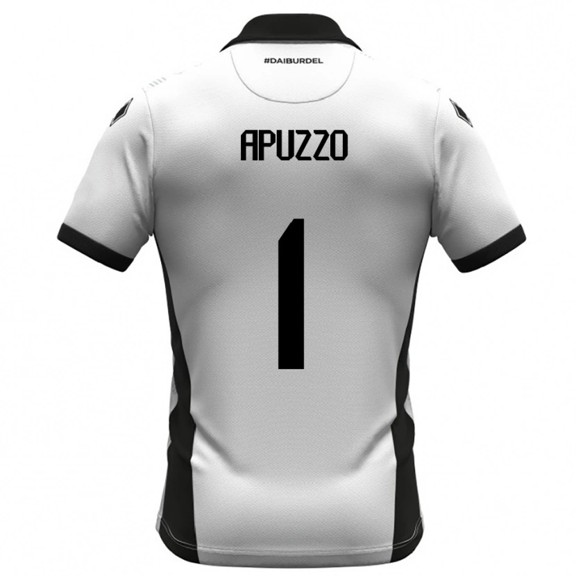 Danxen Heren Davide Apuzzo #1 Wit Zwart Oranje Thuisshirt Thuistenue 2025/26 T-Shirt België