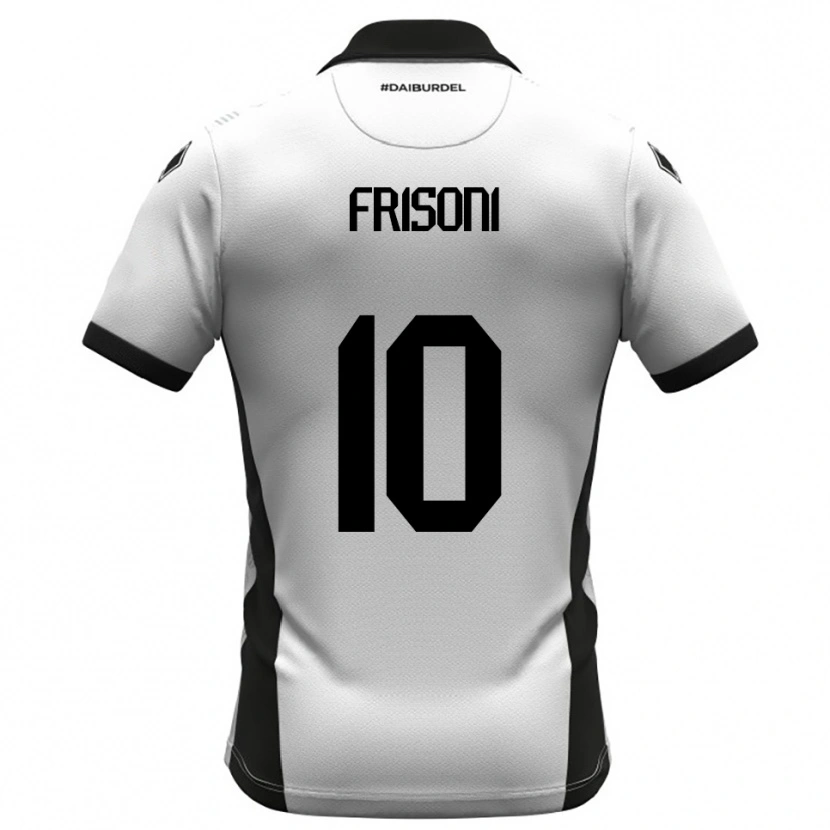 Danxen Heren Riccardo Frisoni #10 Wit Zwart Oranje Thuisshirt Thuistenue 2025/26 T-Shirt België