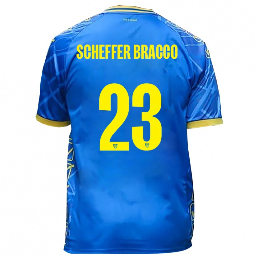 Danxen Heren Mateo Scheffer Bracco #23 Hemelsblauw Geel Thuisshirt Thuistenue 2025/26 T-Shirt België