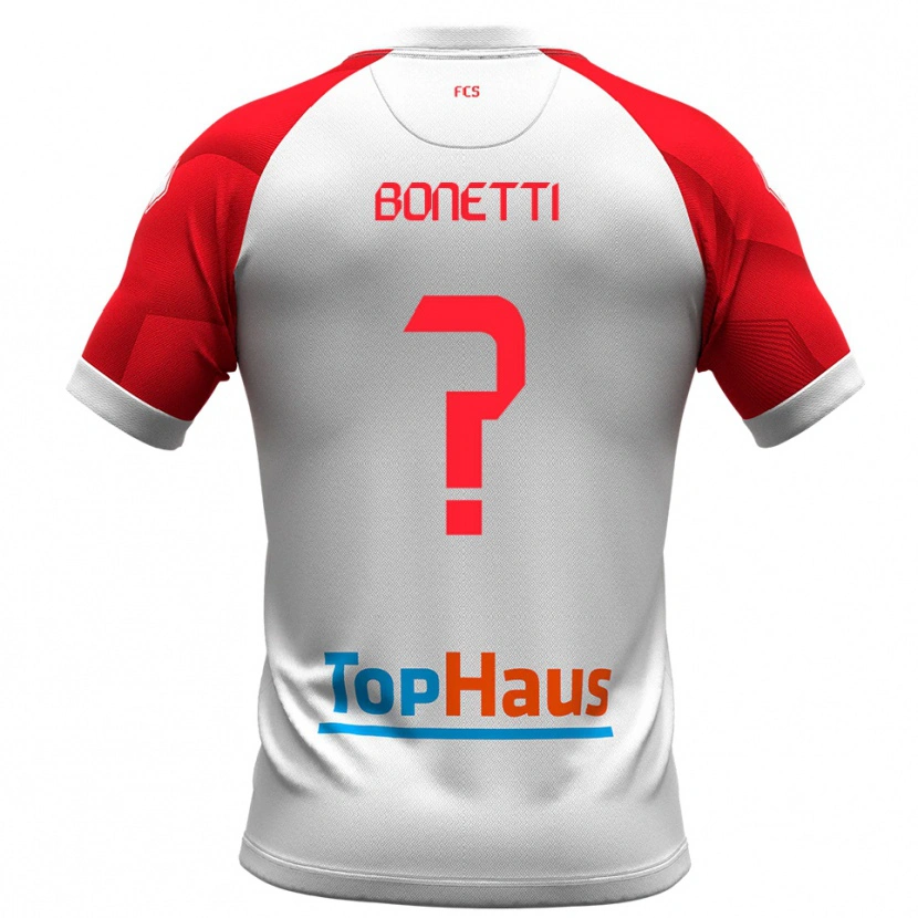 Danxen Heren Leonardo Bonetti #0 Wit Rood Thuisshirt Thuistenue 2025/26 T-Shirt België