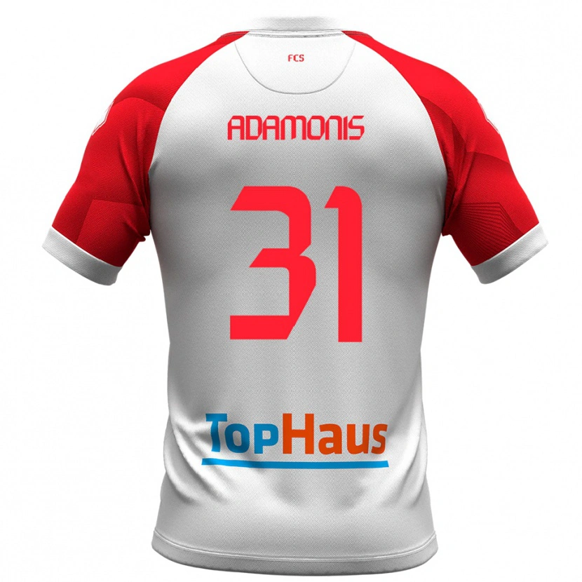 Danxen Heren Marius Adamonis #31 Wit Rood Thuisshirt Thuistenue 2025/26 T-Shirt België