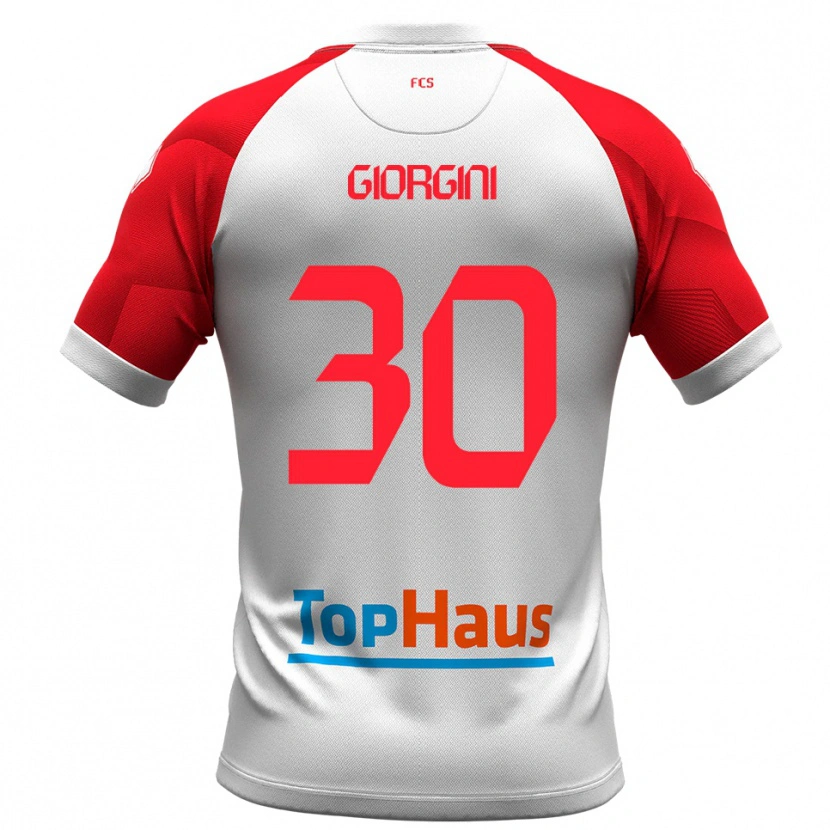 Danxen Heren Andrea Giorgini #30 Wit Rood Thuisshirt Thuistenue 2025/26 T-Shirt België