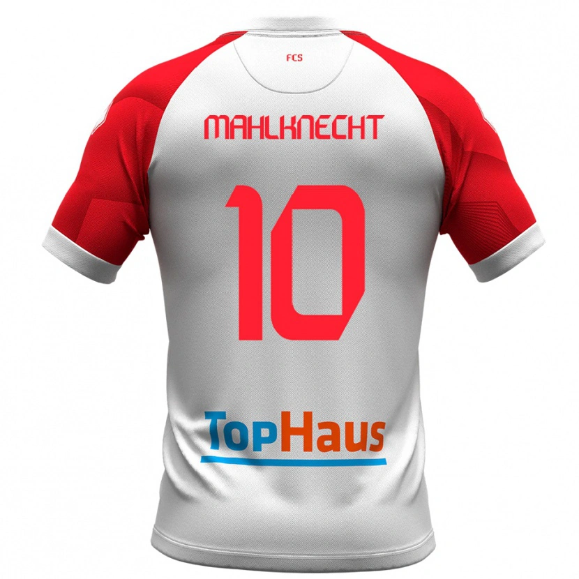 Danxen Heren Felix Mahlknecht #10 Wit Rood Thuisshirt Thuistenue 2025/26 T-Shirt België