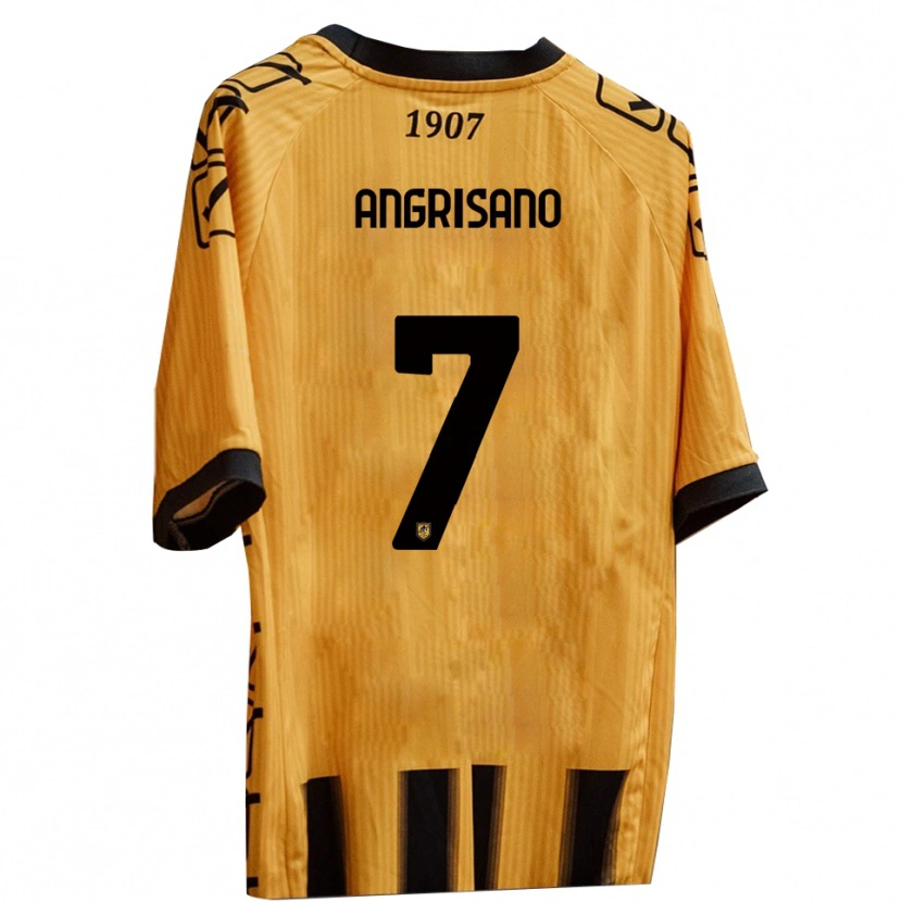 Danxen Heren Cosimo Angrisano #7 Geel Zwart Thuisshirt Thuistenue 2025/26 T-Shirt België