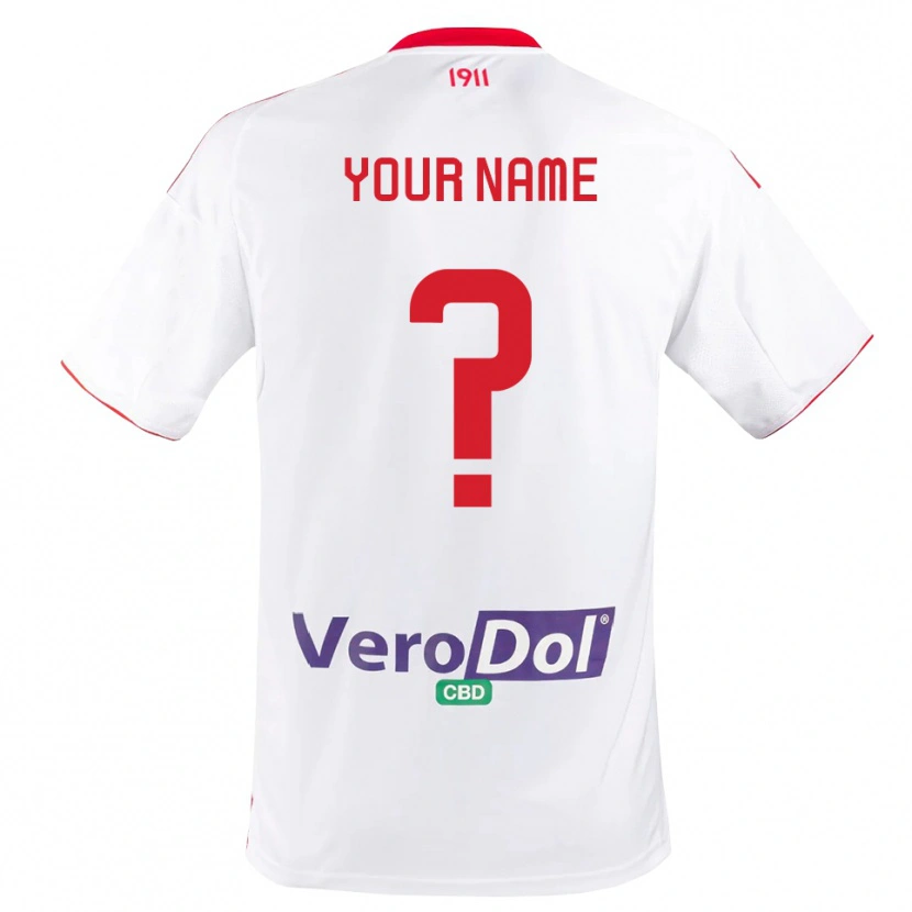 Danxen Heren Uw Naam #0 Wit Rood Thuisshirt Thuistenue 2025/26 T-Shirt België