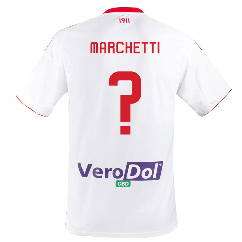 Danxen Heren Francesco Marchetti #0 Wit Rood Thuisshirt Thuistenue 2025/26 T-Shirt België