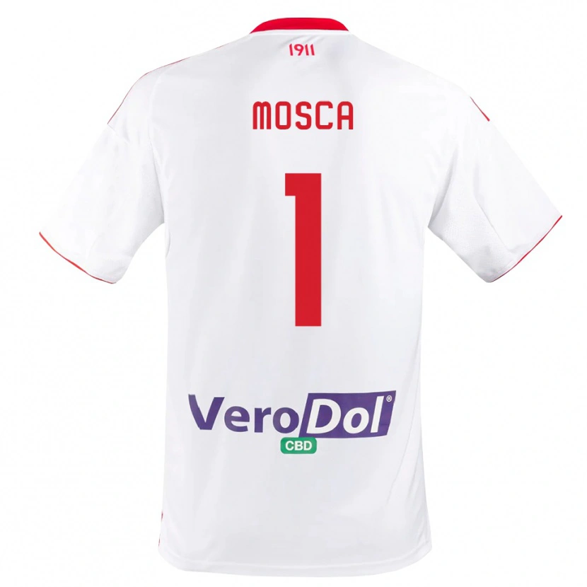 Danxen Heren Lorenzo Mosca #1 Wit Rood Thuisshirt Thuistenue 2025/26 T-Shirt België