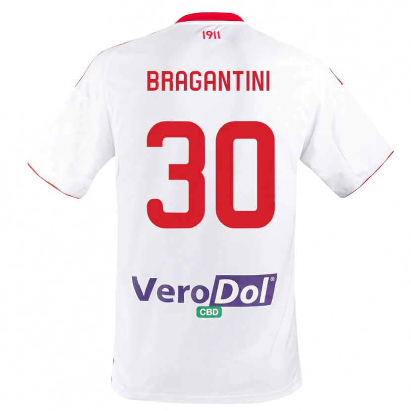 Danxen Heren Davide Bragantini #30 Wit Rood Thuisshirt Thuistenue 2025/26 T-Shirt België