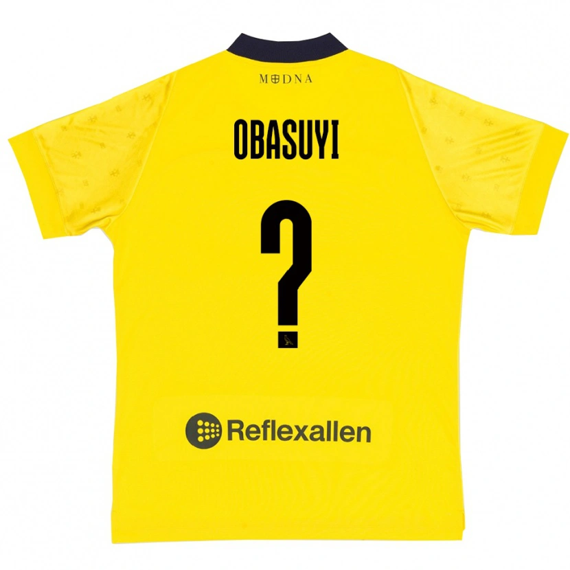 Danxen Heren Freedom Obasuyi #0 Geel Donkerblauw Thuisshirt Thuistenue 2025/26 T-Shirt België