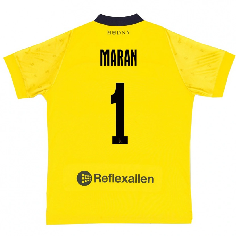 Danxen Heren Andrea Maran #1 Geel Donkerblauw Thuisshirt Thuistenue 2025/26 T-Shirt België