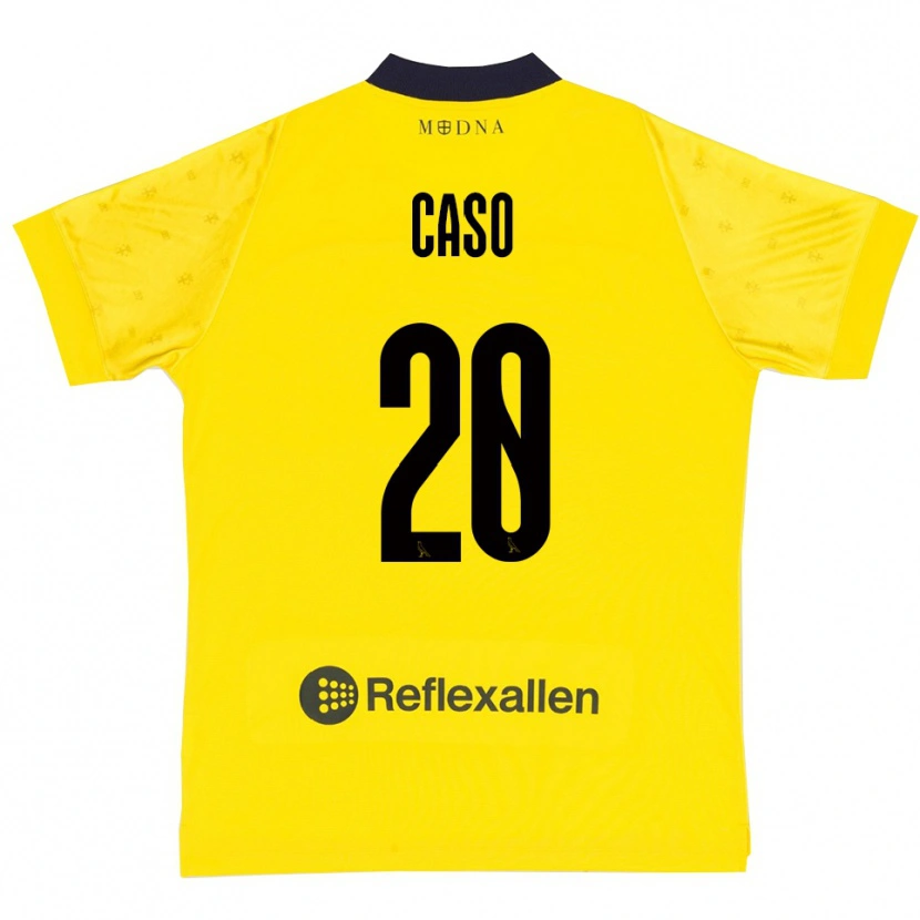 Danxen Heren Giuseppe Caso #20 Geel Donkerblauw Thuisshirt Thuistenue 2025/26 T-Shirt België