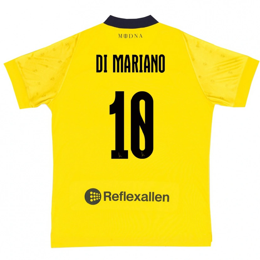Danxen Heren Francesco Di Mariano #10 Geel Donkerblauw Thuisshirt Thuistenue 2025/26 T-Shirt België