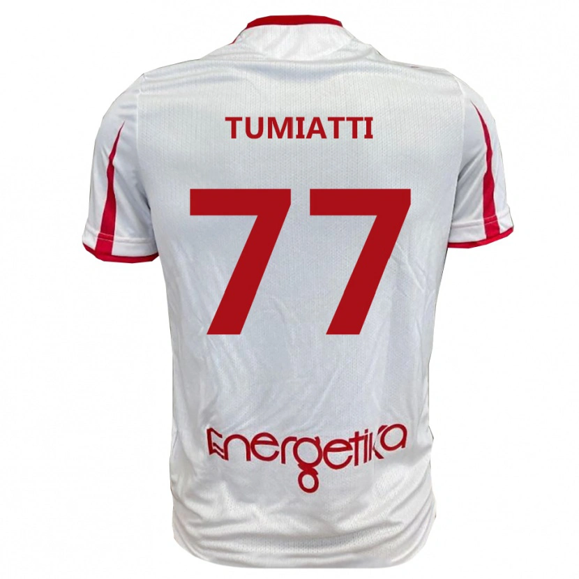Danxen Heren Francesco Tumiatti #77 Wit Rood Thuisshirt Thuistenue 2025/26 T-Shirt België