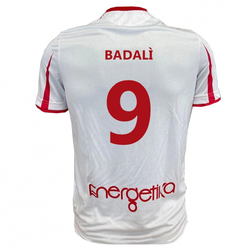 Danxen Heren Ignazio Badalì #9 Wit Rood Thuisshirt Thuistenue 2025/26 T-Shirt België